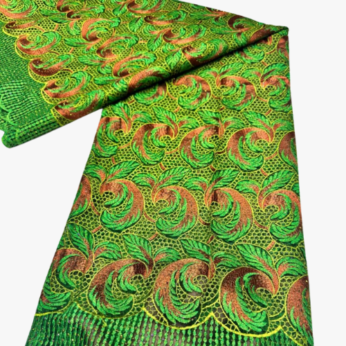 Tissu Djipir Couleur Vert 5 yards