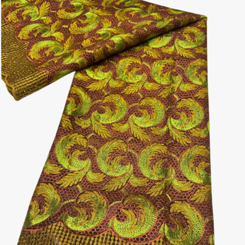 Tissu Djipir Couleur Marron 5 yards
