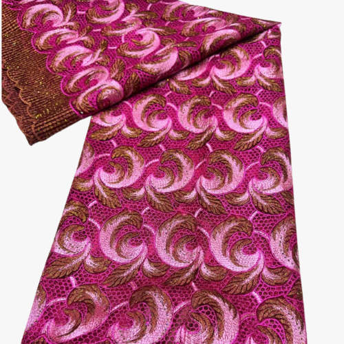 Tissu Djipir Couleur Rose Foncé